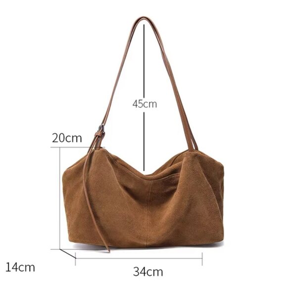 Elegant Indie Women’s Suede Premium Leather Shoulder Bag - Picture 8 of 8